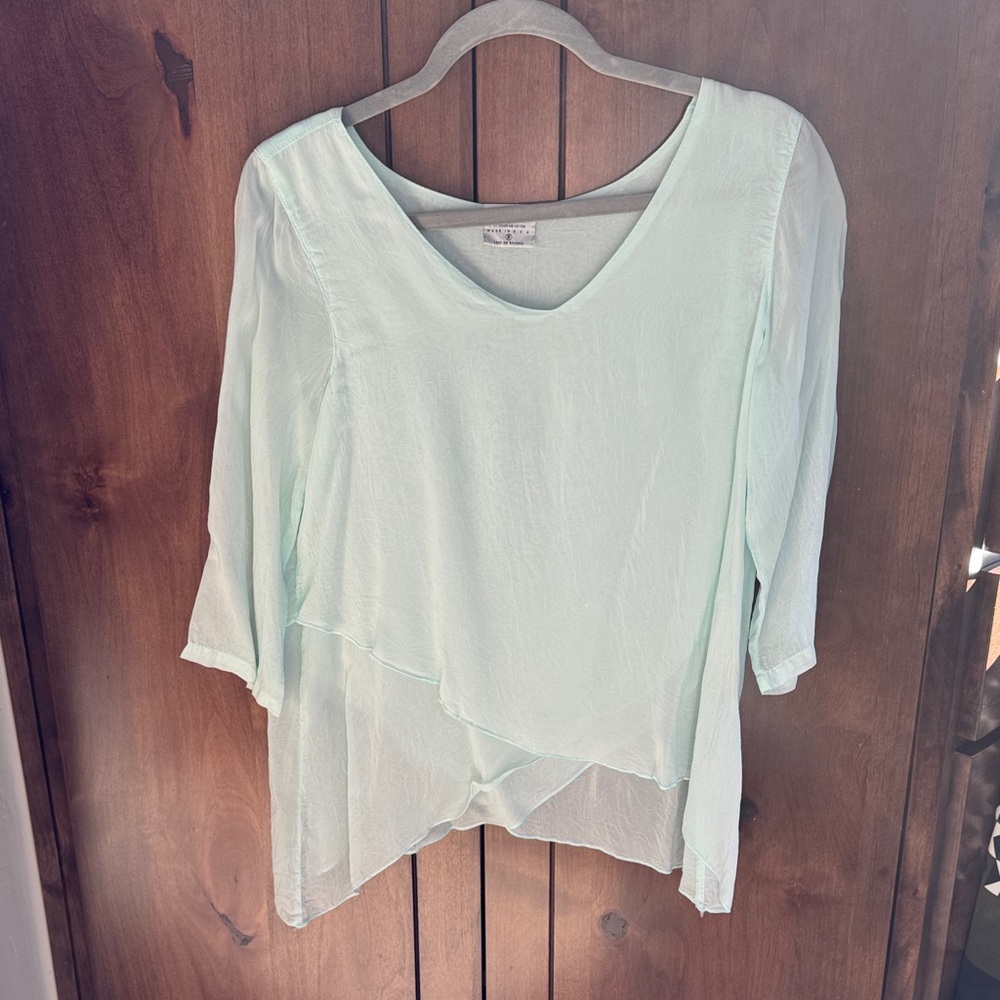Mint Green Women's Layered Top